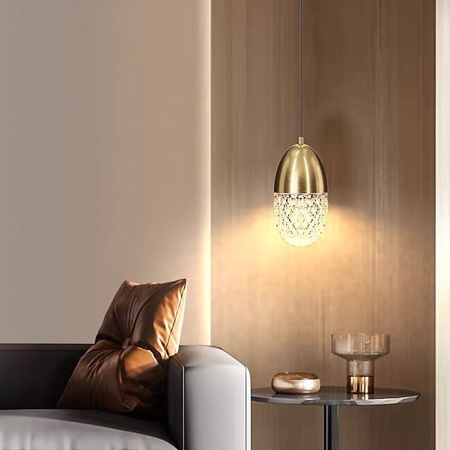 Lanterna pendente de 10cm projeto luz pendente cobre latão moderno