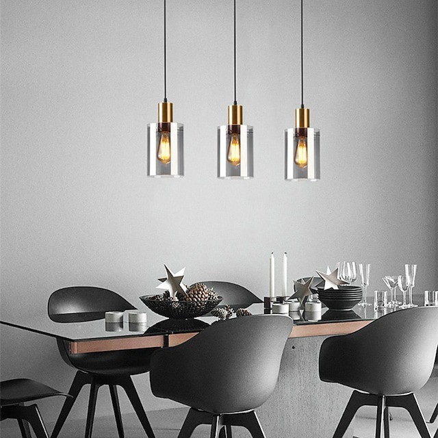 luz pendente 15cm formas geométricas luz pendente metal estilo vintage cilindro galvanizado vintage país
