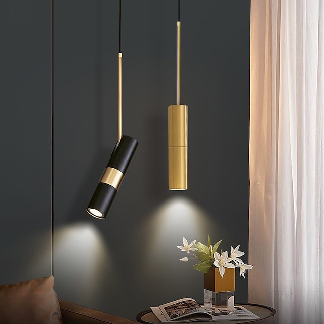 luz pendente luz de cabeceira moderna preto ouro branco 6cm projeto único metal galvanizado estilo nórdico contemporâneo