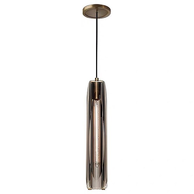 Lanterna pendente de 9cm projeto pendente de metal leve latão moderno