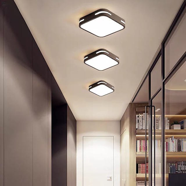 luz de teto 23cm lanterna projeto luz de montagem embutida abamentos em metal pintado modernos
