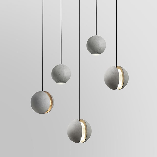 pendente de luz globo de cabeceira de 10cm de metal de projeto único estilo nórdico