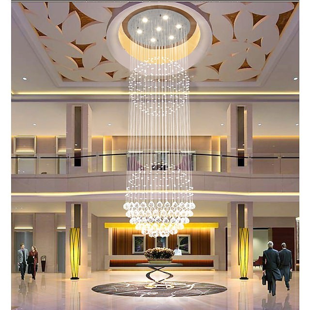 lustre de cristal luz de teto globular redondo Iluminação teto pendente luz projeto de luxo para Decoração interior sala de jantar sala de estar hotel