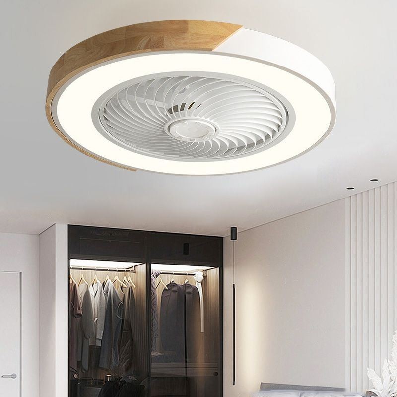 Ventilador de teto inteligente com luzes controle remoto lâmpada de ventilador de decoração