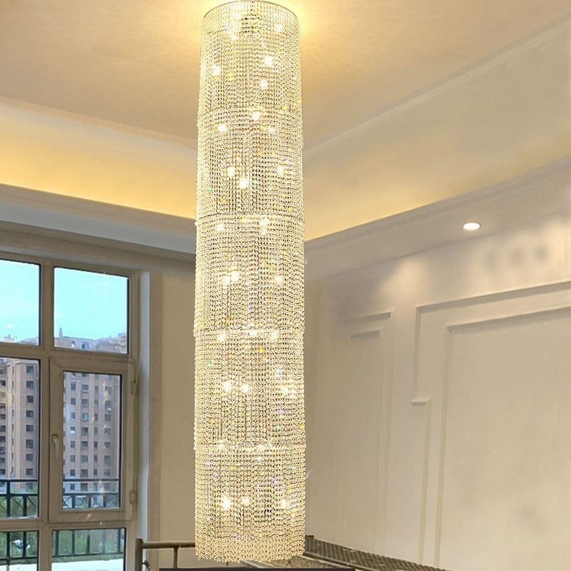 Lustre de cristal luxuoso moderno restaurante decoração luz de teto com 36 luzes