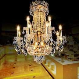 Lustre de cristal de luxo...