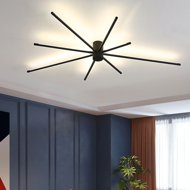 luz de teto 45cm globo dimerizável projeto círculo luzes embutidas estilo artístico rílico estilo formal estilo moderno preto artístico estilo nórdico