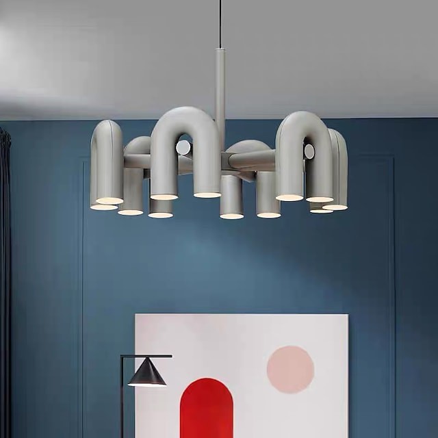 luz pendente projeto moderno lanterna pendente para quarto sala de jantar metal cinza
