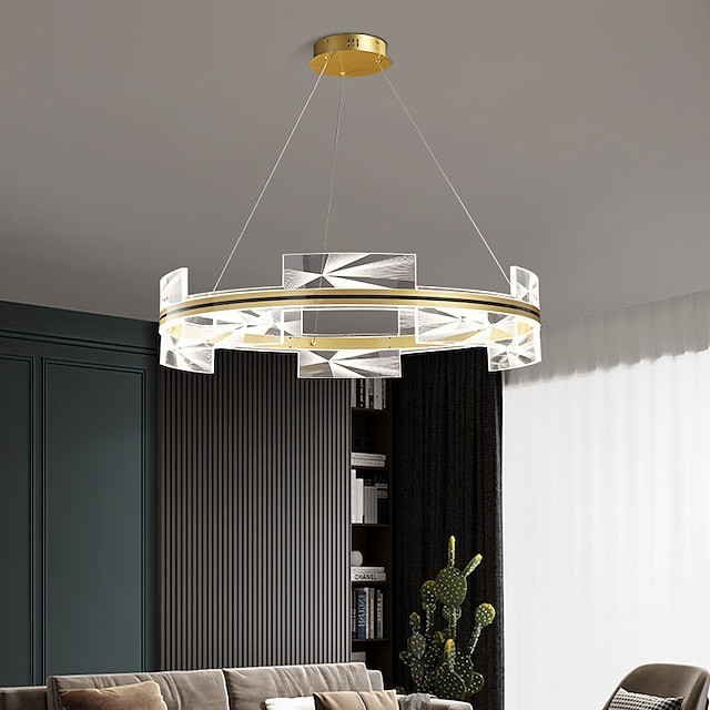 Lanterna pendente de 60cm projeto pendente em metal leve pintado com abamentos modernos