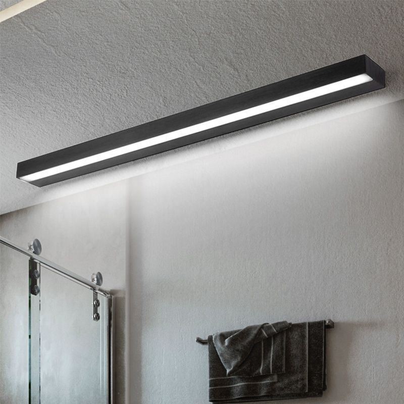 Espelho moderno luz frontal lâmpada de parede acrílico iluminação de maquiagem para banheiro