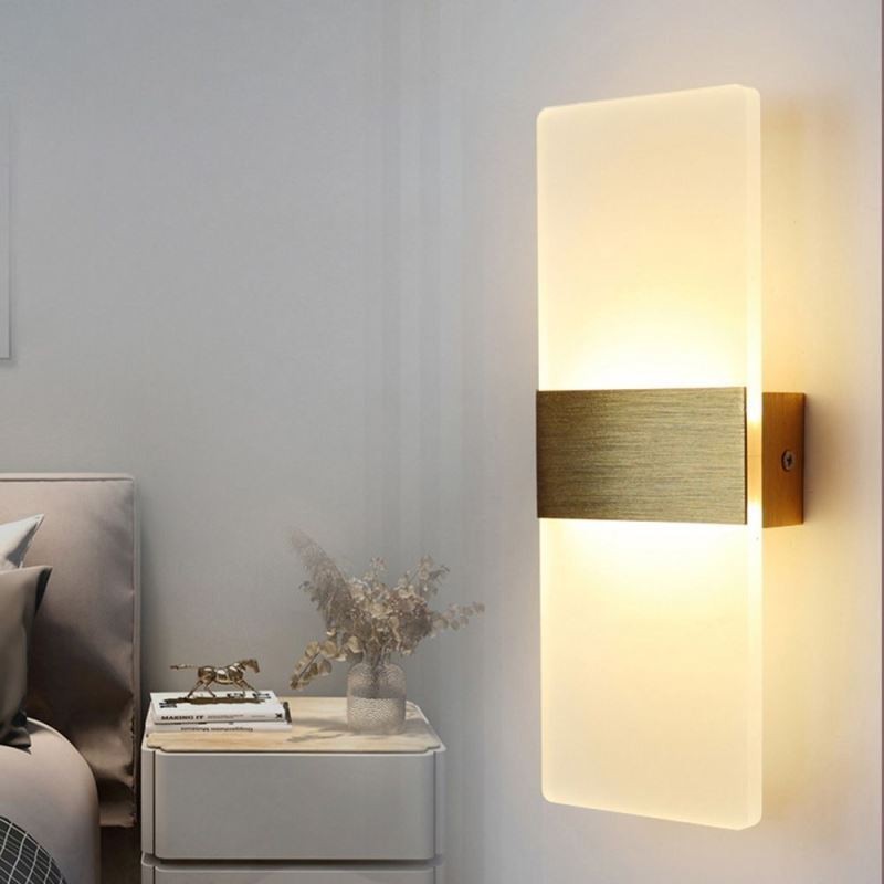 Luzes de parede modernas e minimalistas, cabeceira, corredor, escadas, cozinha, lâmpadas planas