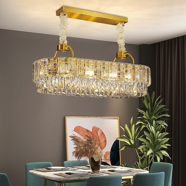 pingente luz lustre de cristal ilha luz 80cm 100cm lanterna projeto metal galvanizado moderno