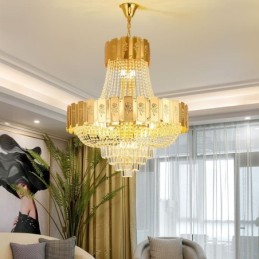 Luz pendente de cristal...