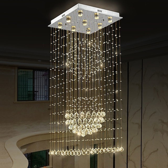 lustre de cristal moderno luz de teto de cristal lustres de sala de estar Decoração Iluminação doméstica luminária interna luminárias suspensas