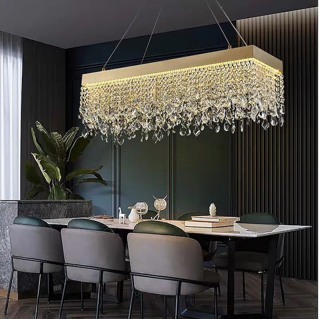 pingente luz cristal ouro moderno luxo 85cm lanterna projeto lustre aço inoxidável galvanizado