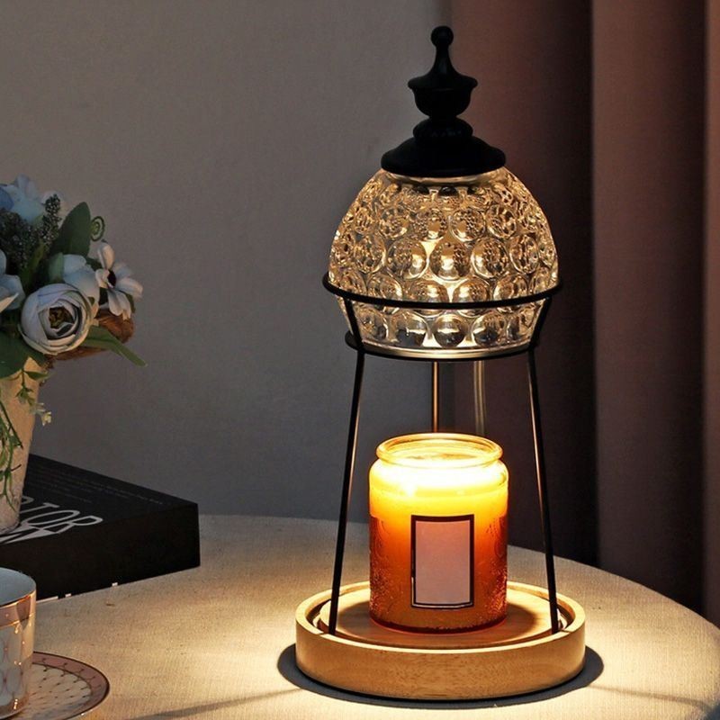 Lâmpada moderna aquecedora de velas, torre de ferro, lâmpada de aroma, lâmpada de cera de derretimento