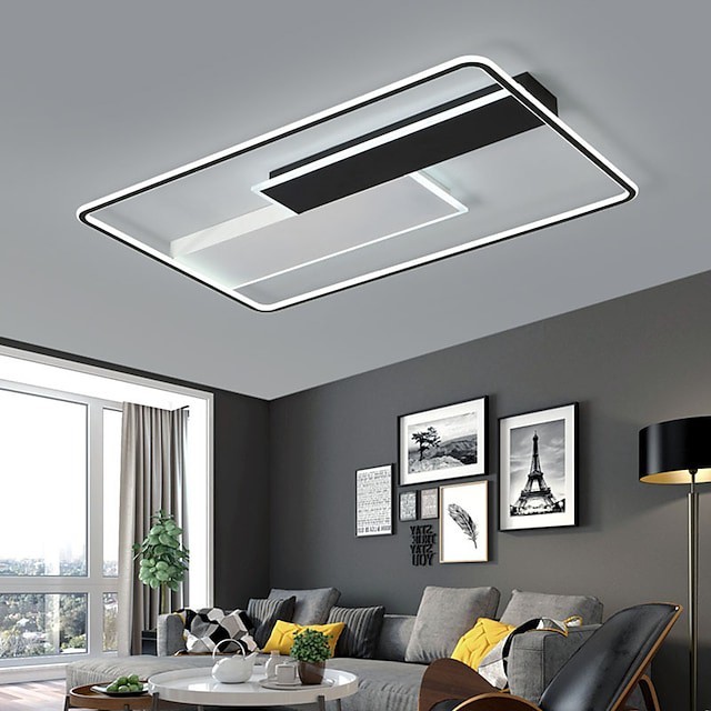 90cm projeto de lanterna Apliques de Tecto Metal rílico abamentos Pintados