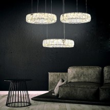 3-light lustre de cristal...