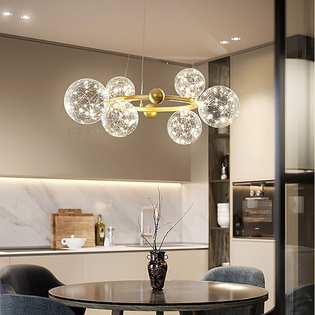 60cm pendente com círculo de luz projeto moderno globo nórdico de ouro preto projeto lustre metal pintado abamentos luxo