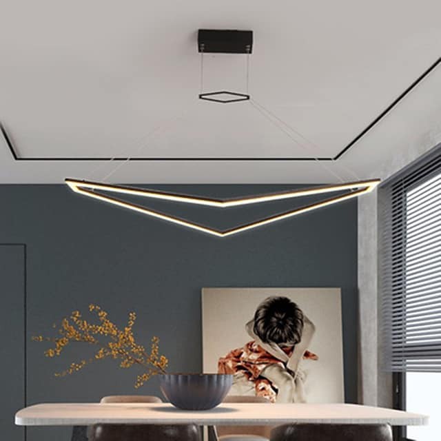 luz pendente moderno preto branco inclui versão regulável 80cm lustre de alumínio estilo artístico estilo moderno abamentos pintados artísticos