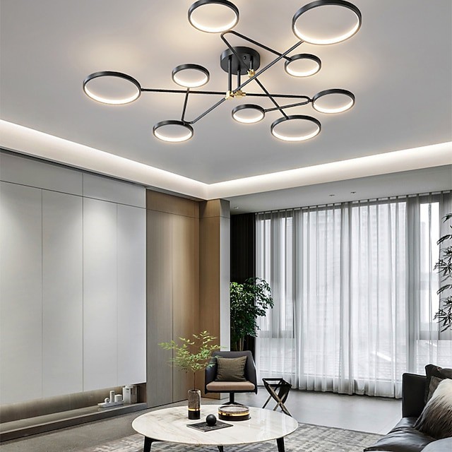 luz de teto 142cm globo projeto cluster projeto formas geométricas luzes embutidas rílico estilo artístico estilo moderno elegante preto moderno estilo nórdico