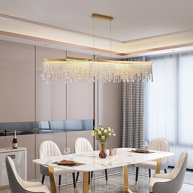 luminária pendente lustres de aço inoxidável cristal dourado estilo nórdico