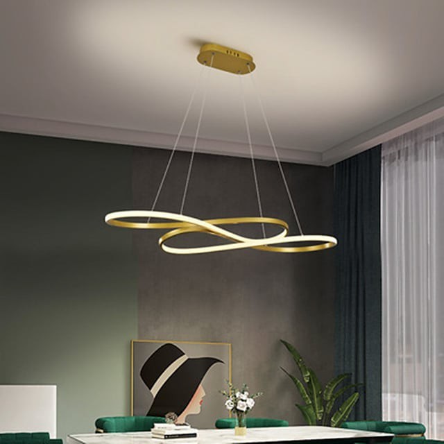 100cm lustre de projeto único de metal estilo artístico estilo moderno abamentos pintados com estilo moderno