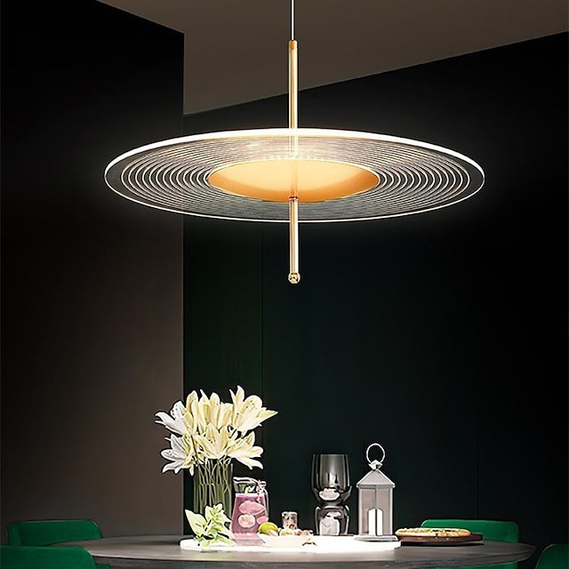 luz pendente luz da ilha da cozinha ouro moderno 35 45 55cm projeto único lustre rílico estilo artístico abamentos pintados com estilo