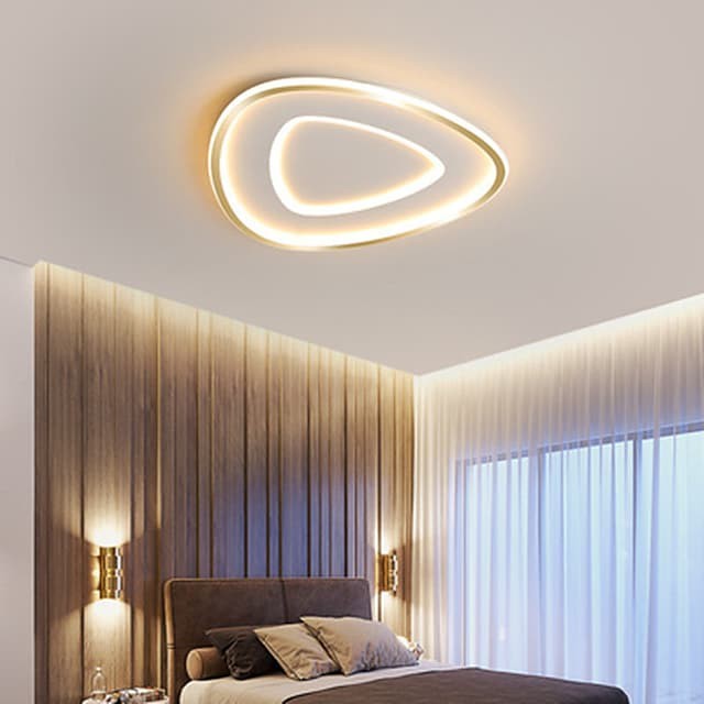 luz de teto 42 52cm círculo projeto montagem embutida luzes metal estilo artístico estilo moderno abamentos pintados elegantes moderno
