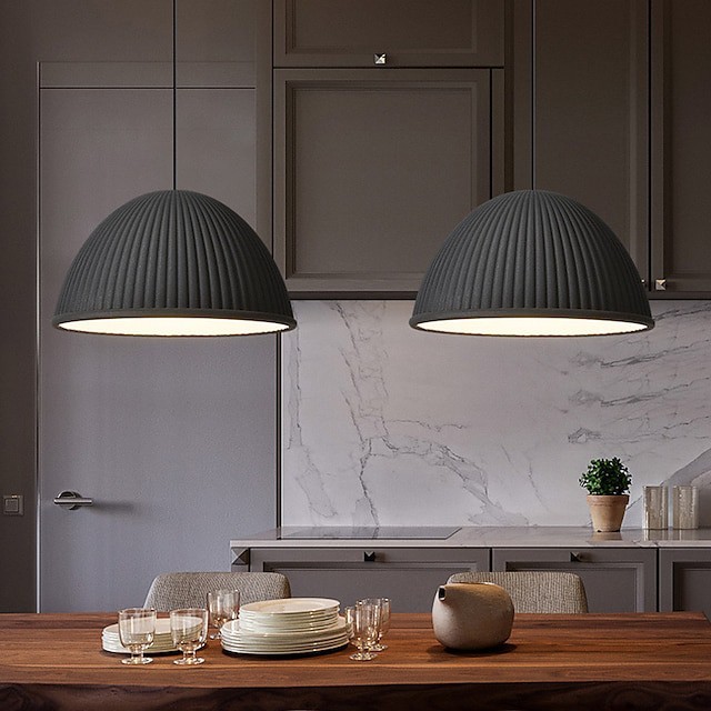 luz pendente luz de ilha de cozinha preto cinza branco 30cm resina moderna bia de luz pendente pintada abamentos luzes artísticas sala de jantar cozinha quarto luz da sala