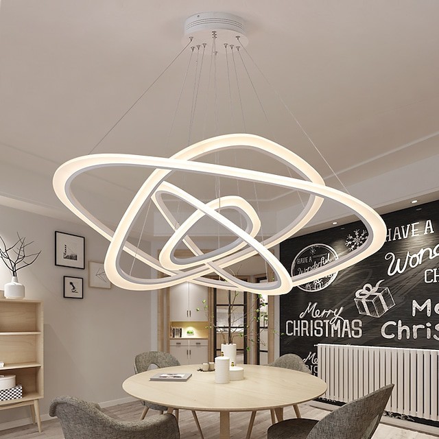 luz pendente 100cm círculo projeto luzes de montagem embutida estilo artístico rílico estilo clássico estilo nórdico artístico preto elegante